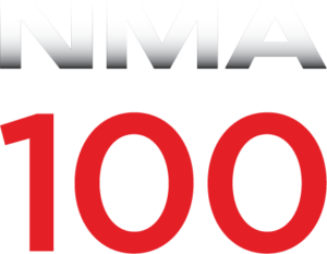 NMA logo on white. 100 Years. A Century of Leadership.